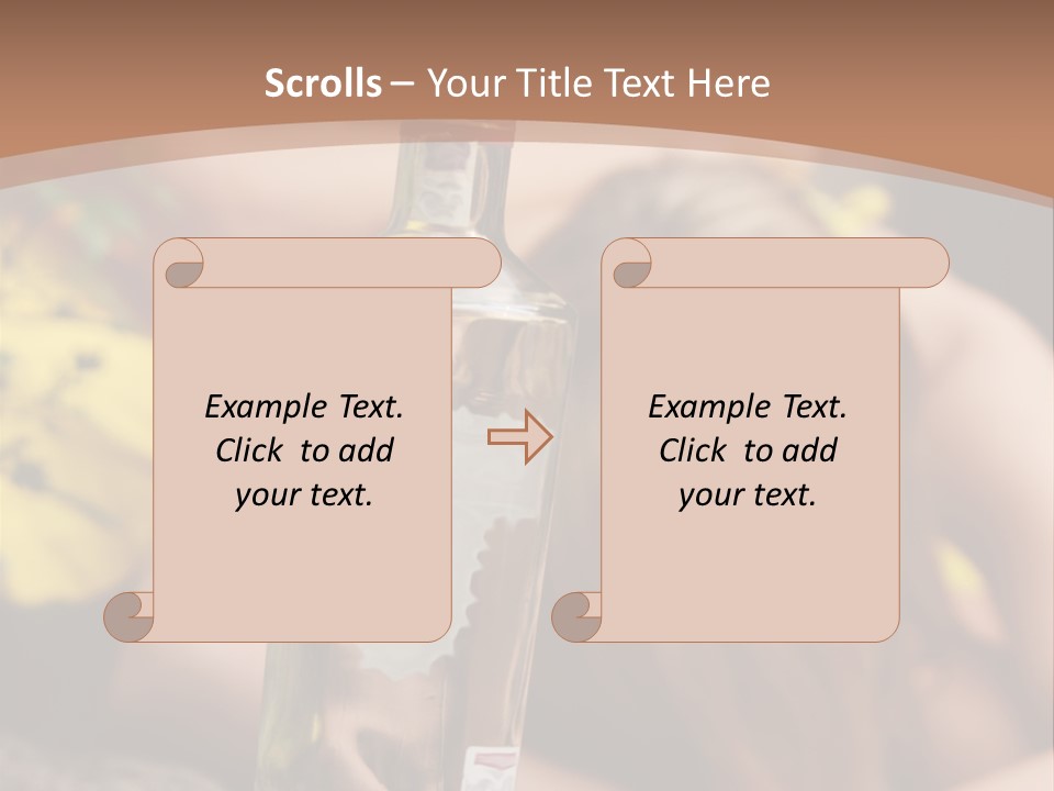 A Bottle Of Vodka Sitting On Top Of A Table PowerPoint Template