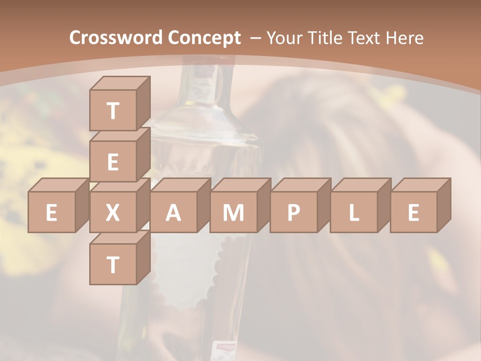 A Bottle Of Vodka Sitting On Top Of A Table PowerPoint Template