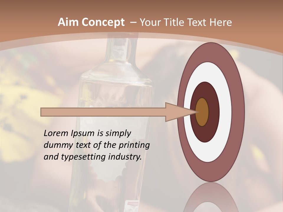 A Bottle Of Vodka Sitting On Top Of A Table PowerPoint Template