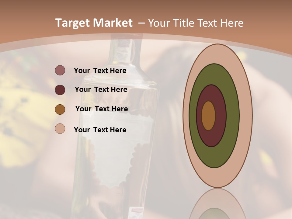 A Bottle Of Vodka Sitting On Top Of A Table PowerPoint Template