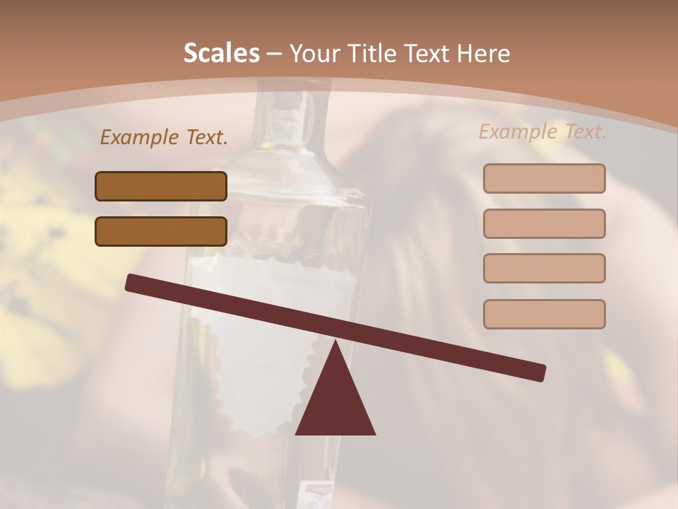 A Bottle Of Vodka Sitting On Top Of A Table PowerPoint Template