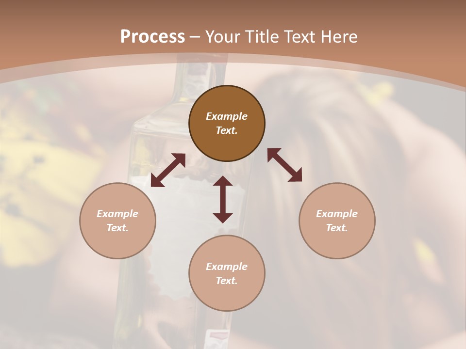 A Bottle Of Vodka Sitting On Top Of A Table PowerPoint Template