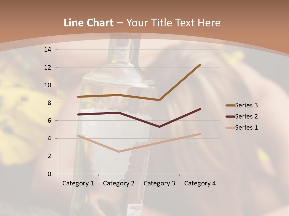 A Bottle Of Vodka Sitting On Top Of A Table PowerPoint Template