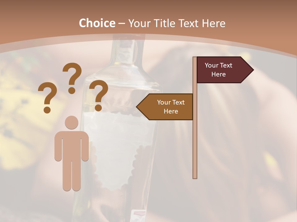 A Bottle Of Vodka Sitting On Top Of A Table PowerPoint Template