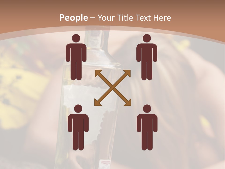 A Bottle Of Vodka Sitting On Top Of A Table PowerPoint Template