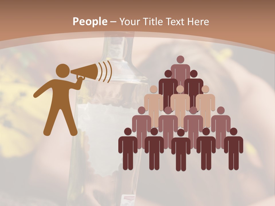 A Bottle Of Vodka Sitting On Top Of A Table PowerPoint Template