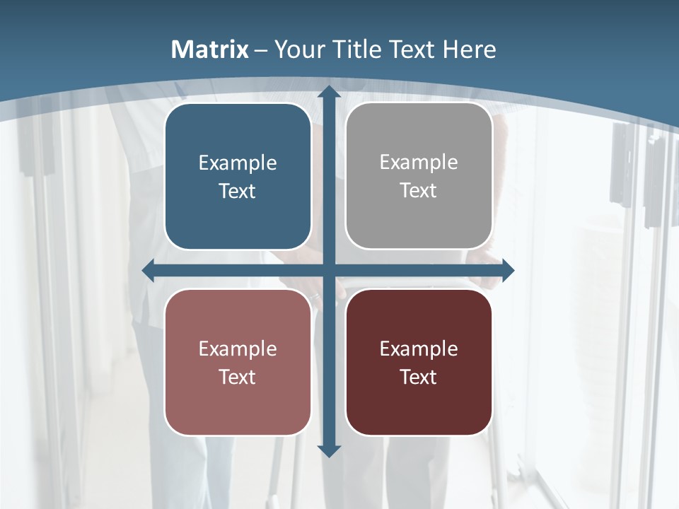 A Nurse Helping A Patient With A Walker PowerPoint Template