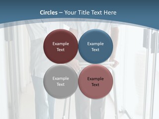 A Nurse Helping A Patient With A Walker PowerPoint Template