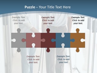 A Nurse Helping A Patient With A Walker PowerPoint Template