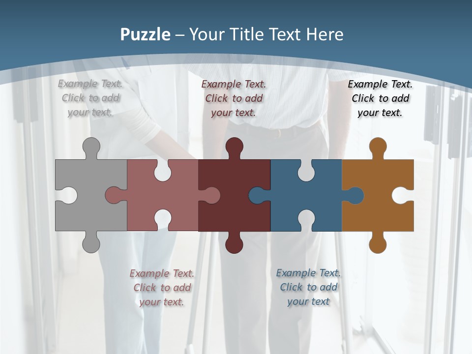 A Nurse Helping A Patient With A Walker PowerPoint Template