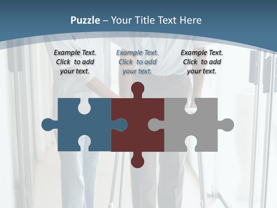 A Nurse Helping A Patient With A Walker PowerPoint Template