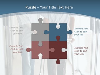 A Nurse Helping A Patient With A Walker PowerPoint Template