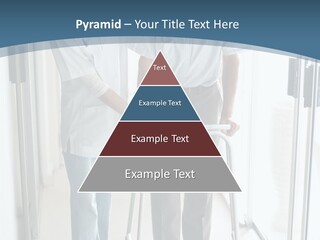 A Nurse Helping A Patient With A Walker PowerPoint Template