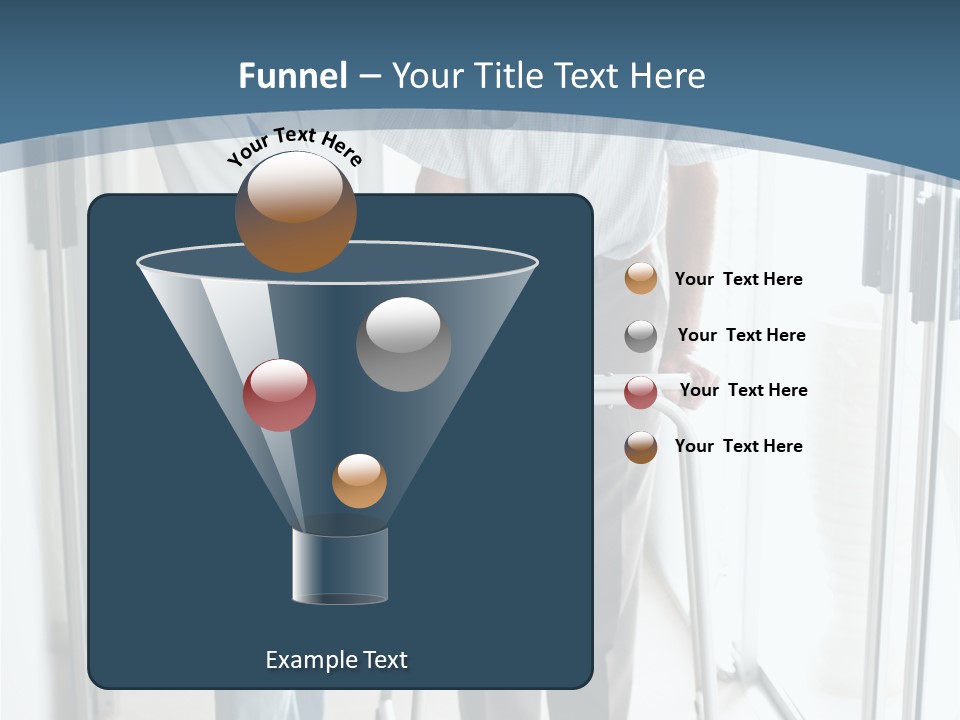 A Nurse Helping A Patient With A Walker PowerPoint Template