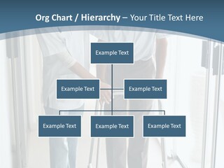 A Nurse Helping A Patient With A Walker PowerPoint Template