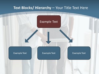 A Nurse Helping A Patient With A Walker PowerPoint Template