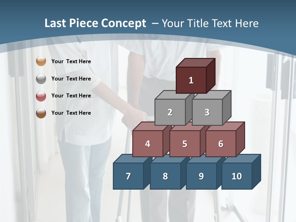 A Nurse Helping A Patient With A Walker PowerPoint Template