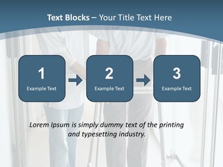 A Nurse Helping A Patient With A Walker PowerPoint Template
