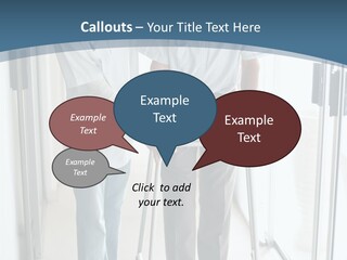 A Nurse Helping A Patient With A Walker PowerPoint Template