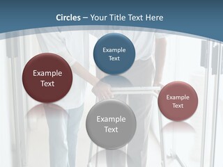 A Nurse Helping A Patient With A Walker PowerPoint Template