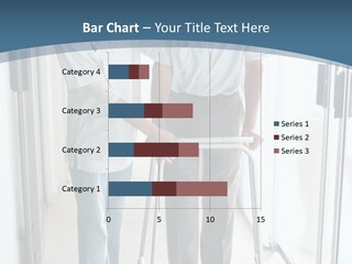A Nurse Helping A Patient With A Walker PowerPoint Template
