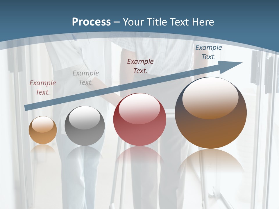 A Nurse Helping A Patient With A Walker PowerPoint Template