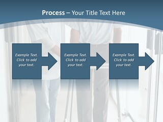 A Nurse Helping A Patient With A Walker PowerPoint Template