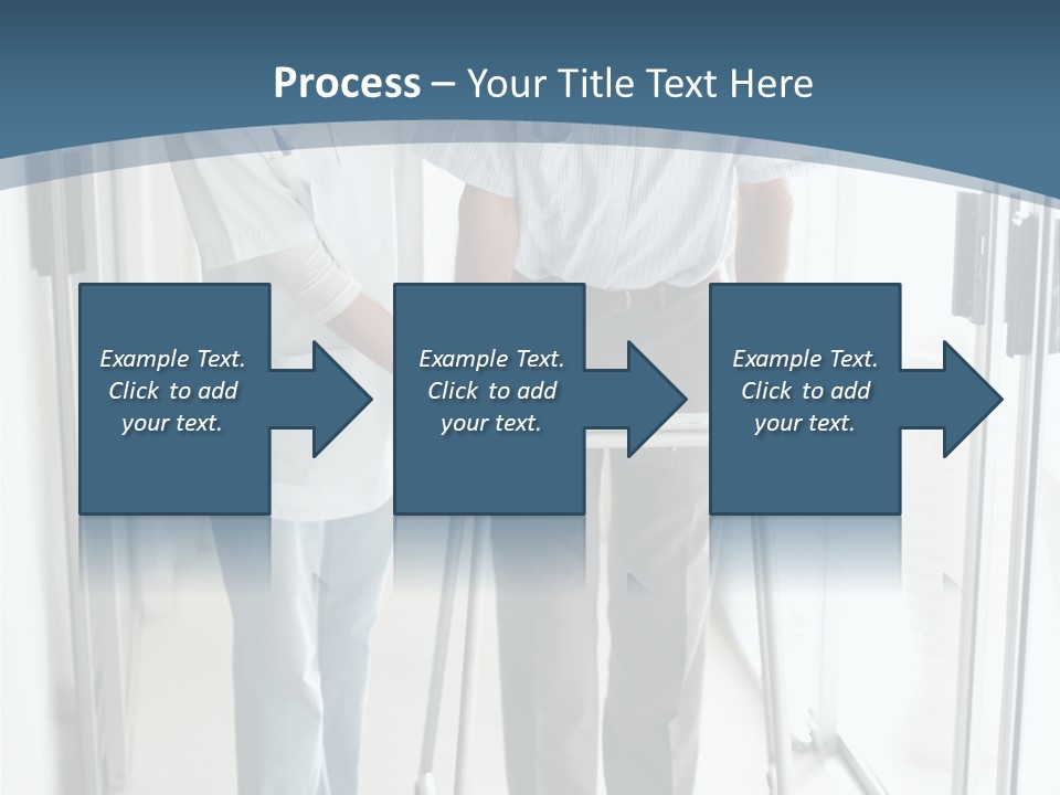 A Nurse Helping A Patient With A Walker PowerPoint Template