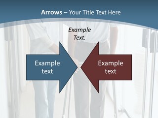 A Nurse Helping A Patient With A Walker PowerPoint Template