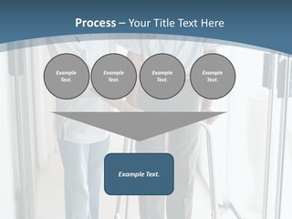 A Nurse Helping A Patient With A Walker PowerPoint Template