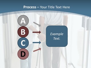 A Nurse Helping A Patient With A Walker PowerPoint Template