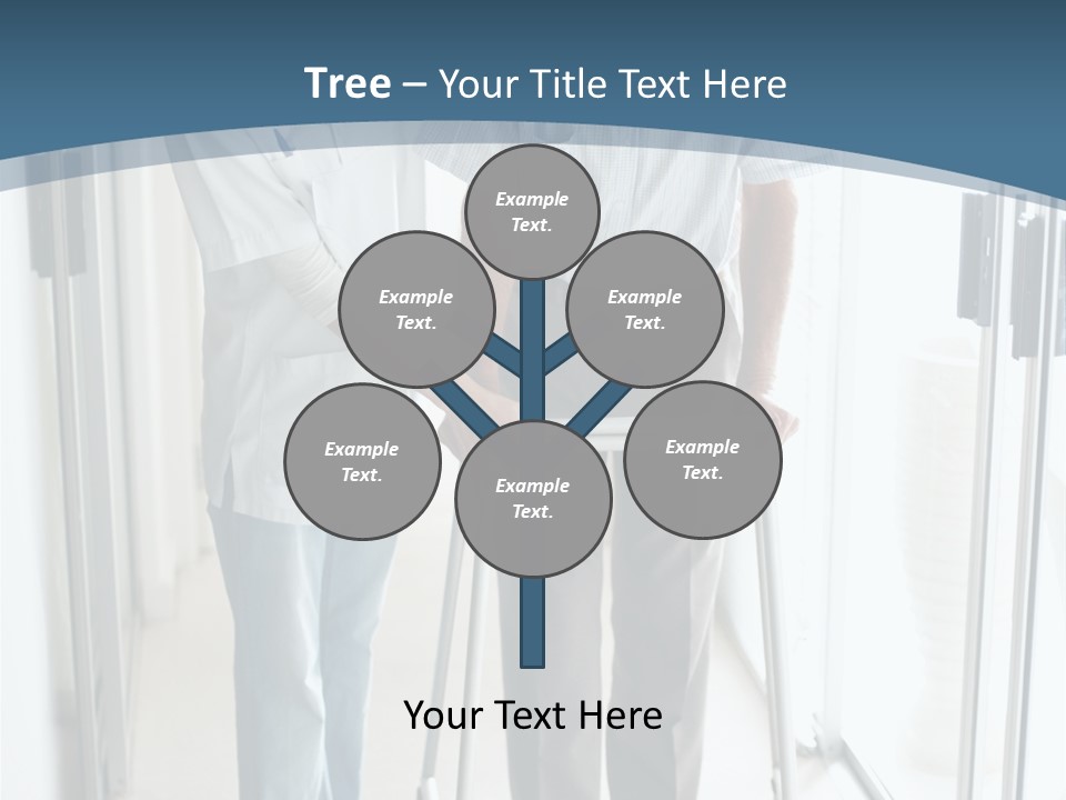 A Nurse Helping A Patient With A Walker PowerPoint Template
