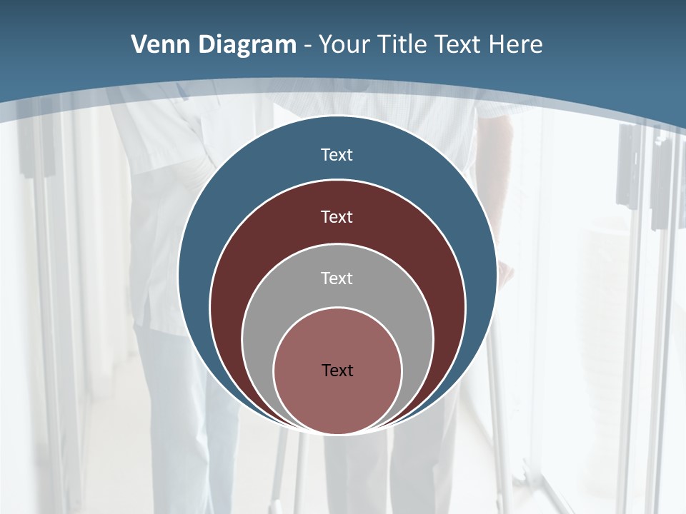 A Nurse Helping A Patient With A Walker PowerPoint Template
