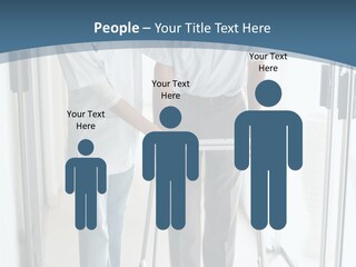 A Nurse Helping A Patient With A Walker PowerPoint Template