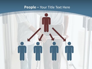 A Nurse Helping A Patient With A Walker PowerPoint Template