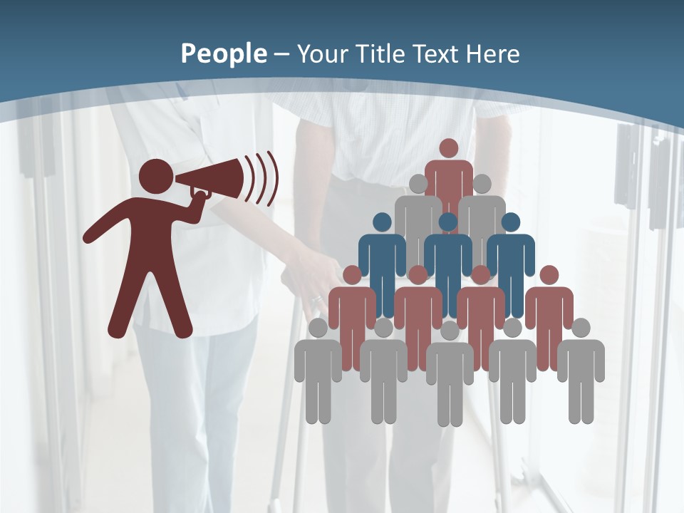 A Nurse Helping A Patient With A Walker PowerPoint Template