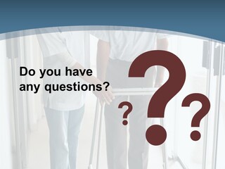 A Nurse Helping A Patient With A Walker PowerPoint Template
