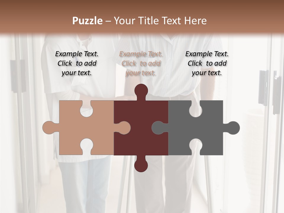 A Nurse Helping A Patient With A Walker PowerPoint Template