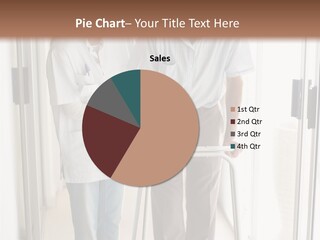 A Nurse Helping A Patient With A Walker PowerPoint Template