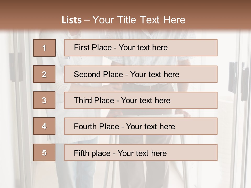 A Nurse Helping A Patient With A Walker PowerPoint Template