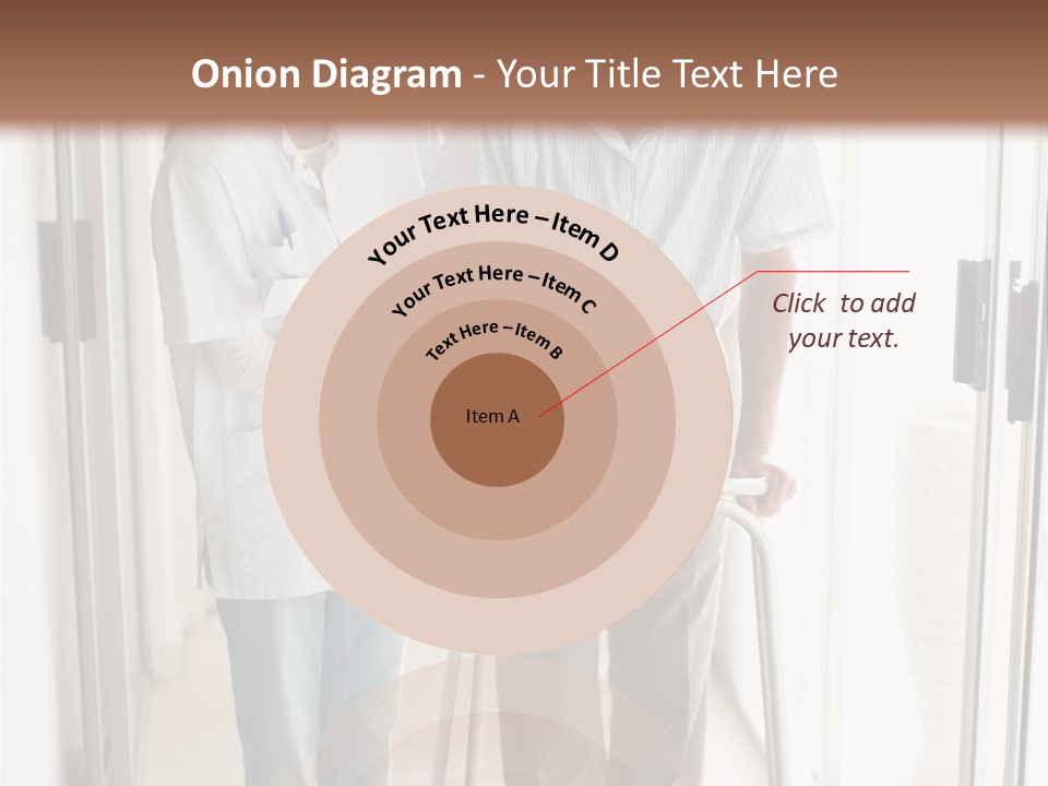 A Nurse Helping A Patient With A Walker PowerPoint Template