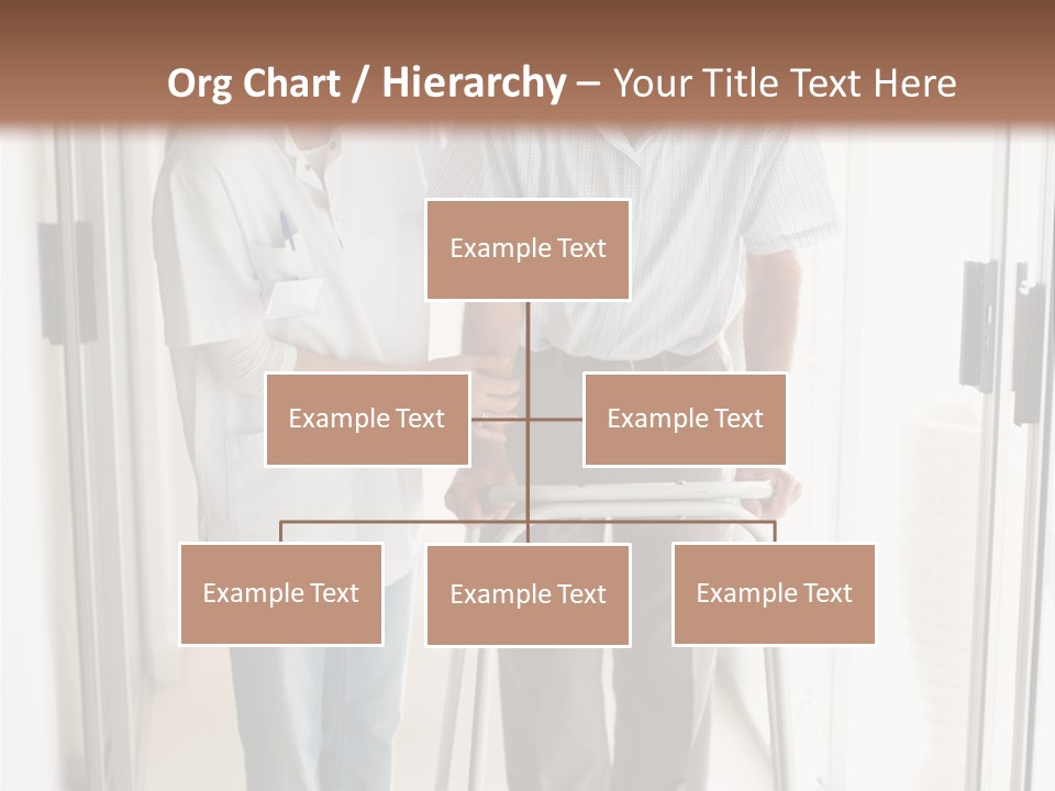 A Nurse Helping A Patient With A Walker PowerPoint Template
