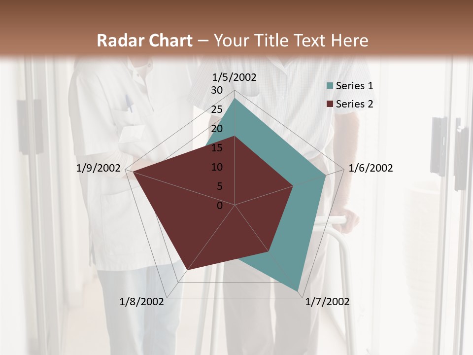 A Nurse Helping A Patient With A Walker PowerPoint Template