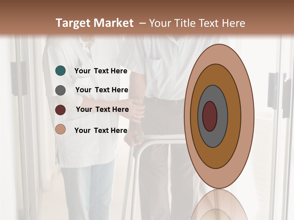 A Nurse Helping A Patient With A Walker PowerPoint Template