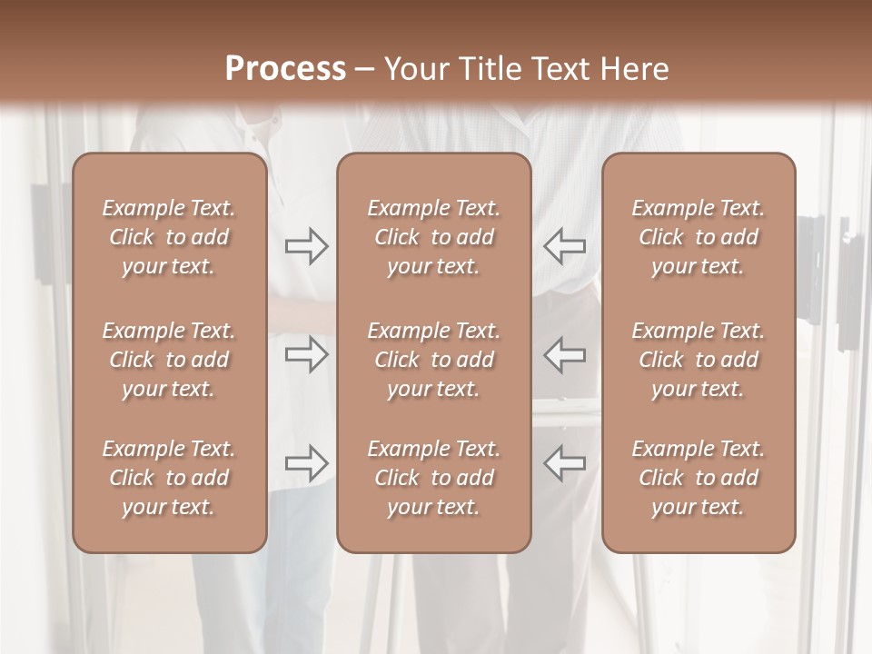 A Nurse Helping A Patient With A Walker PowerPoint Template