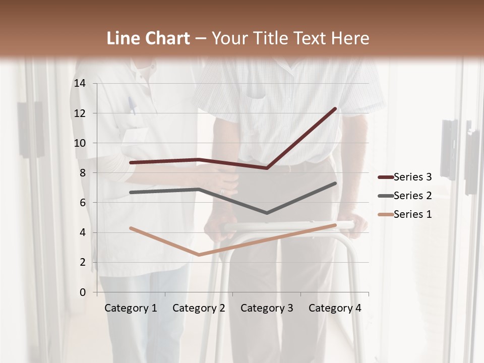 A Nurse Helping A Patient With A Walker PowerPoint Template