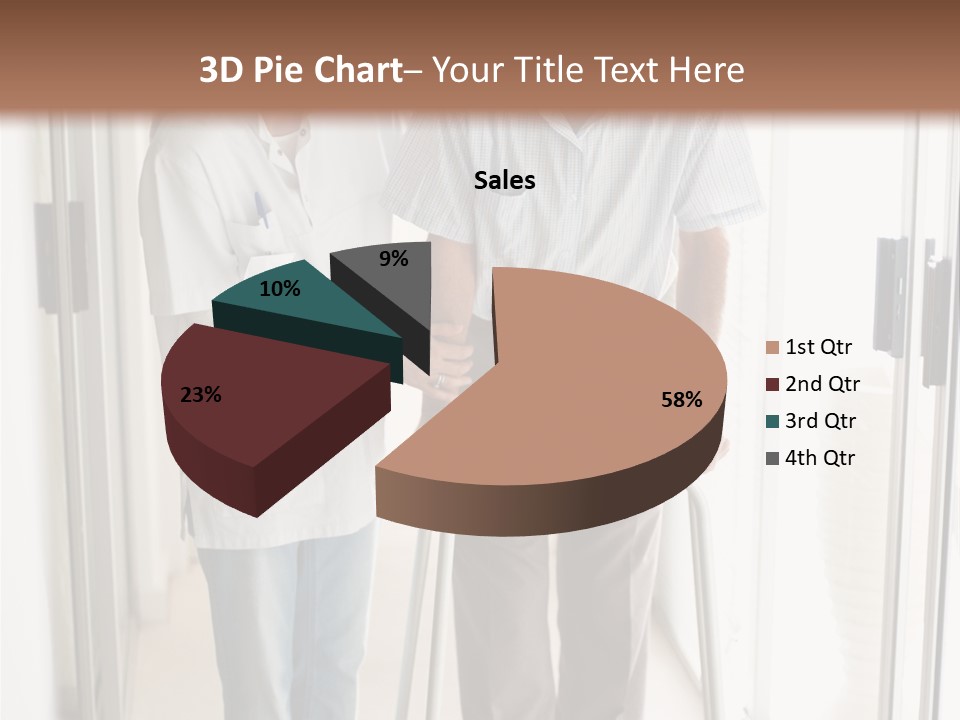 A Nurse Helping A Patient With A Walker PowerPoint Template