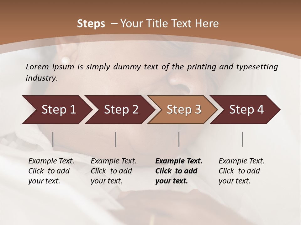 A Woman Sleeping In A Bed With Her Eyes Closed PowerPoint Template