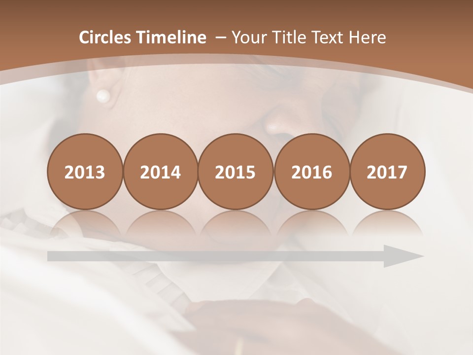 A Woman Sleeping In A Bed With Her Eyes Closed PowerPoint Template