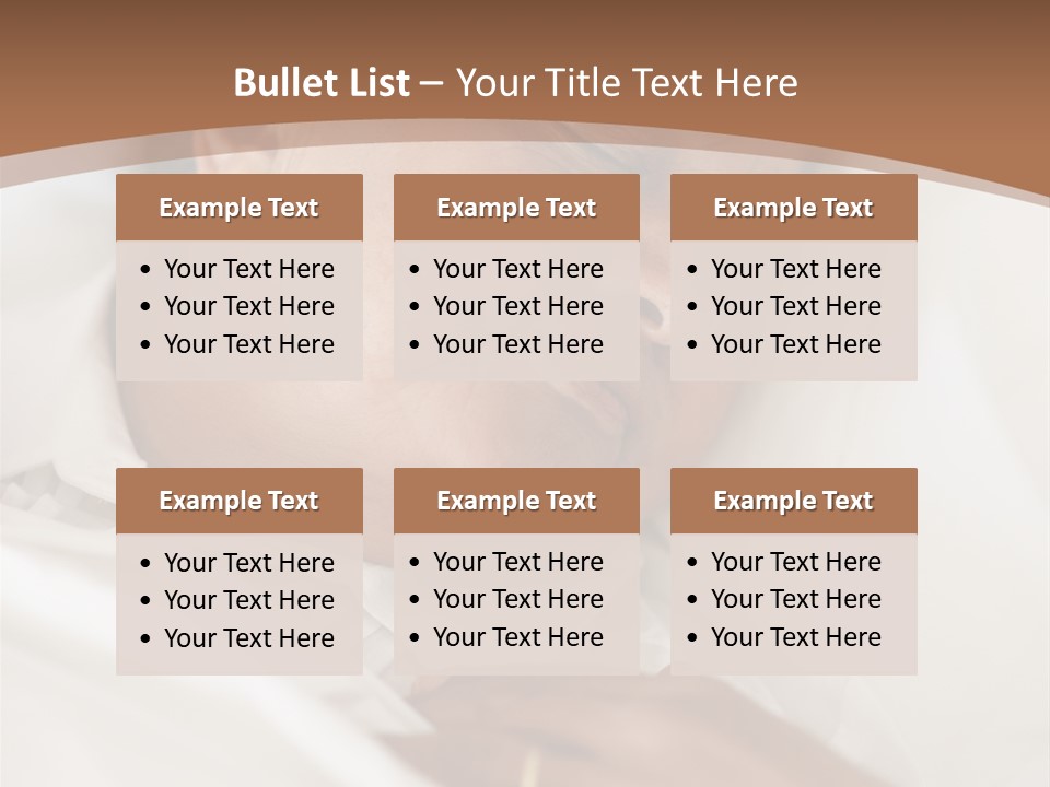 A Woman Sleeping In A Bed With Her Eyes Closed PowerPoint Template